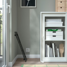 GREJIG رف للأحذية, رمادي, 58x27x17 سم