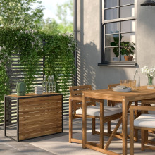 HÅKANSKÄR طاولة قهوة, خارجي/بني فاتح, 80x64 سم