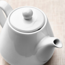 LYSRÄKA إبريق شاي, أبيض, 0.8 ل