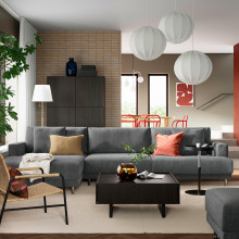 TRANERED طاولة قهوة, بني غامق, 90x90 سم