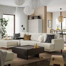 TRANERED طاولة قهوة, بني غامق, 90x90 سم