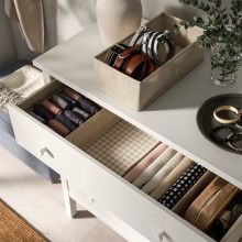 GULLABERG خزانة بـ 3 أدراج, أبيض, 99x48x100 سم