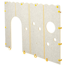 KURA ملحق سرير, أصفر/رمادي