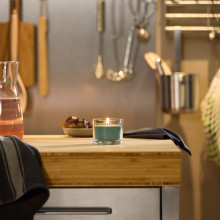 LOTSFÅGEL شمعة معطرة في كأس, ورقة تين أخضر, 20 س