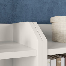 HAUGA تشكيلة تخزين, أبيض, 139x46x116 سم