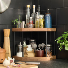 NÅLBLECKA رف زاوية, معدن/خيزران لأسطح المطبخ