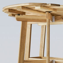 ASKHOLMEN Gateleg table, outdoor, acacia