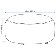 LILLESÄTER بوف, Gunnared أزرق غامق