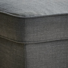 STRANDMON مسند قدم مع تخزين., Nordvalla رمادي غامق