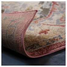 JÄRNVÄG Rug, low pile, ornament pattern pink/beige, 133x195 cm