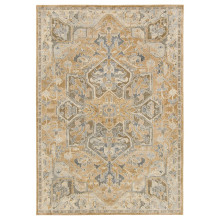 JÄRNVÄG Rug, low pile, ornament pattern beige/dark beige, 160x230 cm