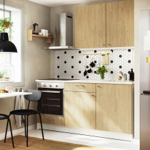 KNOXHULT مطبخ, شكل السنديان, 180x61x220 سم