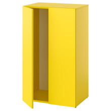 LASTARE هيكل مع أبواب, أصفر, 60x42x100 سم