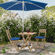 KLÖSAN وسادة كرسي، خارجي, أزرق غامق, 36x32 سم