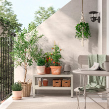 KOLBJÖRN وحدة رفوف, بيج خارجي/داخلي, 80x45 سم