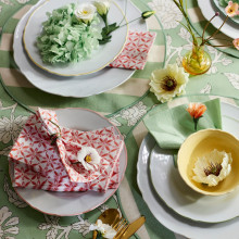 SMÖRFISK مناديل ورقية, نقش/عدة ألوان, 38x38 سم