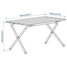 SOLUPPGÅNG طاولة قابلة للطي, شجر اليوكاليبتوس, 82 سم