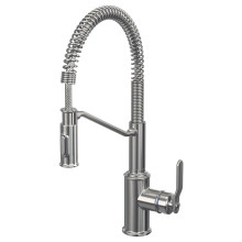 TAKSJÖN Kitchen mixer tap pull down w spray, stainless steel colour