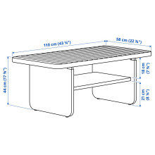 VITTSKÄR طقم جلوس 4 مقاعد، خارجي, خارجي/روطان بلاستيك رمادي غامق