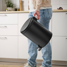 STENTRAPPA حاوية نفايات بدواسة, فحمي, 9 ل