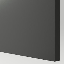 KNOXHULT خزانة حائط بباب, رمادي غامق, 60x75 سم
