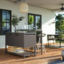 BÅTSKÄR Outdoor kitchen island w bar table