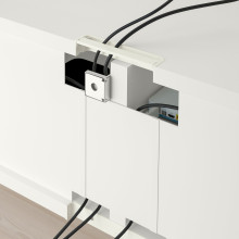 BESTÅ TV bench, white/Lappviken white, 180x42x39 cm