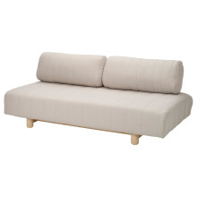 IKEA PS 2026 كنبة-سرير 3 مقاعد, Skiftebo رمادي فاتح-بيج