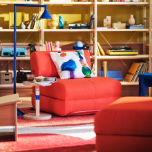 IKEA PS 2026 كرسي سرير, Skiftebo برتقالي ساطع