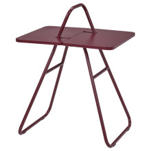 IKEA PS 2026 طاولة جانبية, أحمر غامق, 50x40 سم