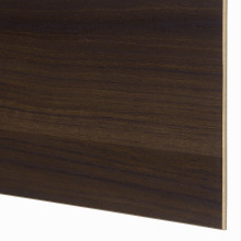 MEHAMN 4 ألواح لهيكل باب سحّاب, بني غامق شكل السنديان/شكل السنديان, 100x201 سم