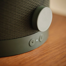 KULGLASS Bluetooth speaker lamp, dark green