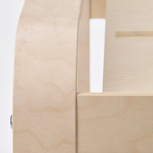 POÄNG Armchair and footstool, birch veneer/Kelinge grey-blue
