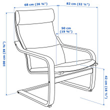 POÄNG Armchair, oak/Kelinge beige