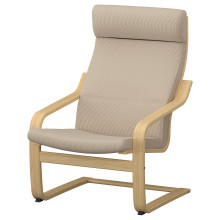 POÄNG Armchair, oak/Kelinge beige