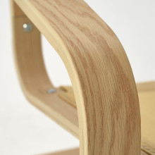 POÄNG Armchair, oak/Kelinge grey-blue