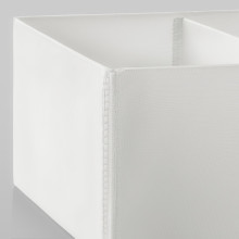 SKUBB صندوق، طقم من 3., أبيض, 20x38x12 سم