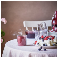 STÖRTSKÖN شمعة معطرة في كأس, توت/أحمر, 40 س