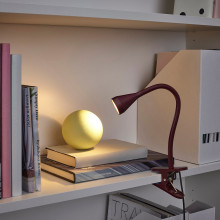 NÄVLINGE LED clamp spotlight, dark red