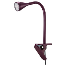 NÄVLINGE LED clamp spotlight, dark red