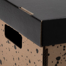 SVARTTRÄDA Box with lid, 25x35x16 cm
