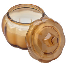 HÖSTAGILLE شمعة معطرة في كأس، فتيلين, يقطين متبل/بني, 40 س
