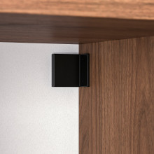 KALLAX Shelving unit, with 2 doors/4 drawers/brown walnut effect, 147x77 cm