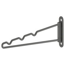 KOMPLEMENT Valet hanger, dark grey, 20x8 cm