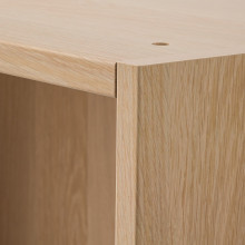 PAX 2 wardrobe frames, white stained oak effect, 150x35x236 cm