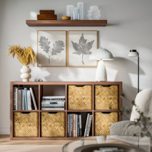 LACK Wall shelf, brown walnut effect, 110x26 cm