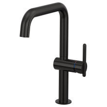 MÖRKASJÖN Kitchen mixer tap single side lever, black