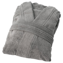 ROCKÅN روب حمّام, رمادي, L/XL