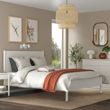 STOENSE Rug, low pile, beige, 240x350 cm