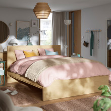 STORKLINTA هيكل سرير, شكل السنديان, 140x200 سم